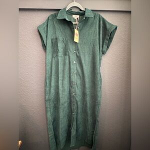 Entro corduroy midi dress